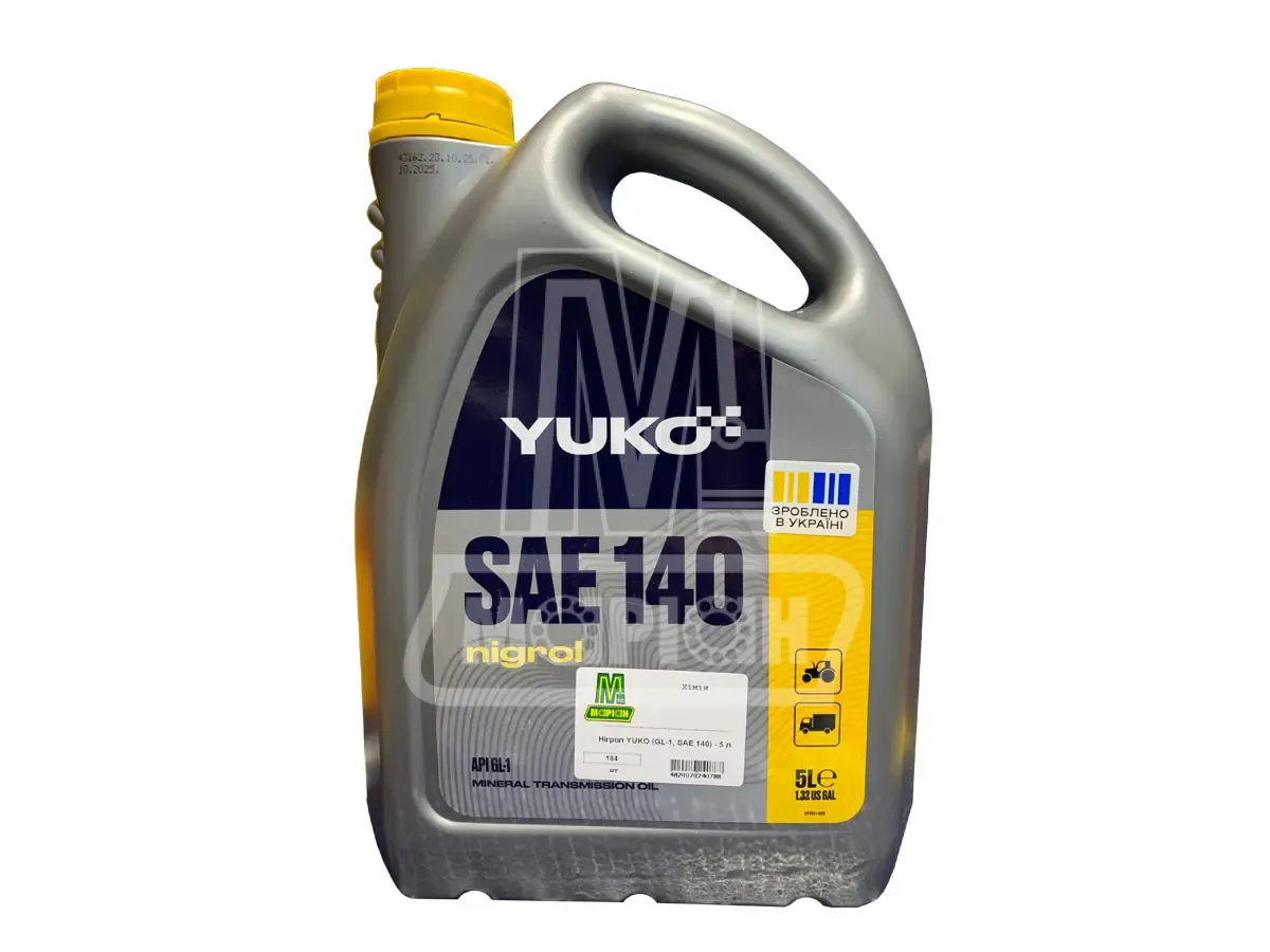 Нігрол YUKO - 5 л GL-1 SAE 140